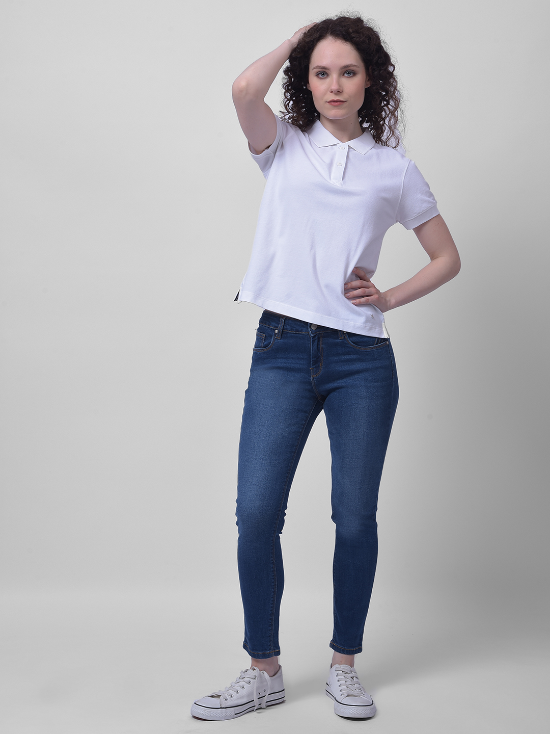 Numero Uno Women Dark Blue Skinny Fit Mid-Rise Sustainable Jeans